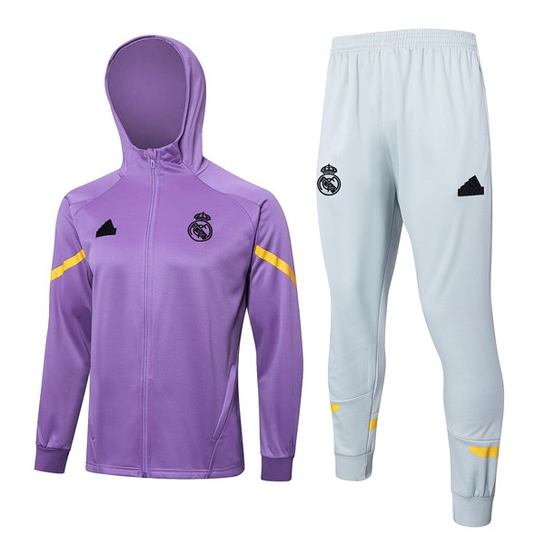 Chandal Con Capucha Real Madrid 2024/25 Purpura 3